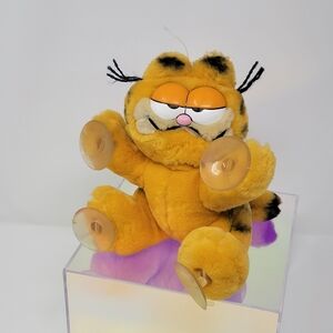 VINTAGE 1981 Dakin GARFIELD “I’m Climbing Walls for You” Suction cup Plushie